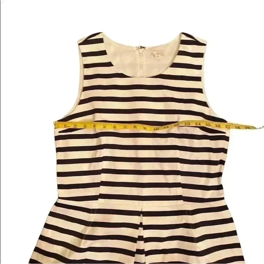GAP Sateen Fit and Flare size 8 Black and white striped dress New With Tags - Picture 4 of 7
